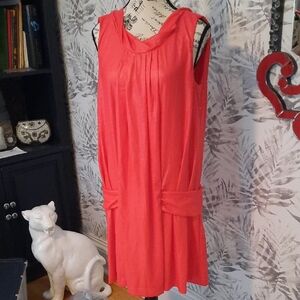 Armani Jeans Vibrant Red Fabric Dress